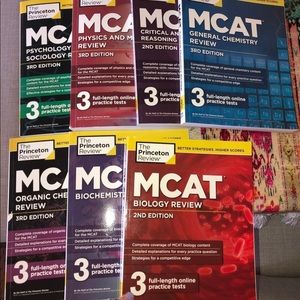 NEW Princeton Review 3Rd ed MCAT books